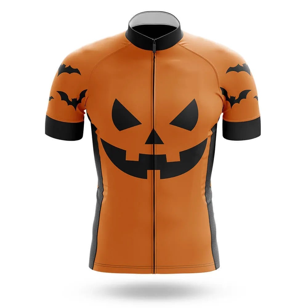 Halloween PUMPKIN FACE Men's Short Sleeve Cycling Kit | Rsscsports