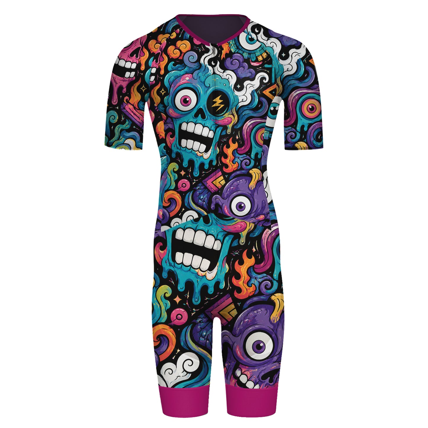 Alien Creatures Multicolor Men's Triathlon Suit