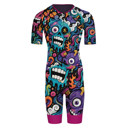 Alien Creatures Multicolor Men's Triathlon Suit