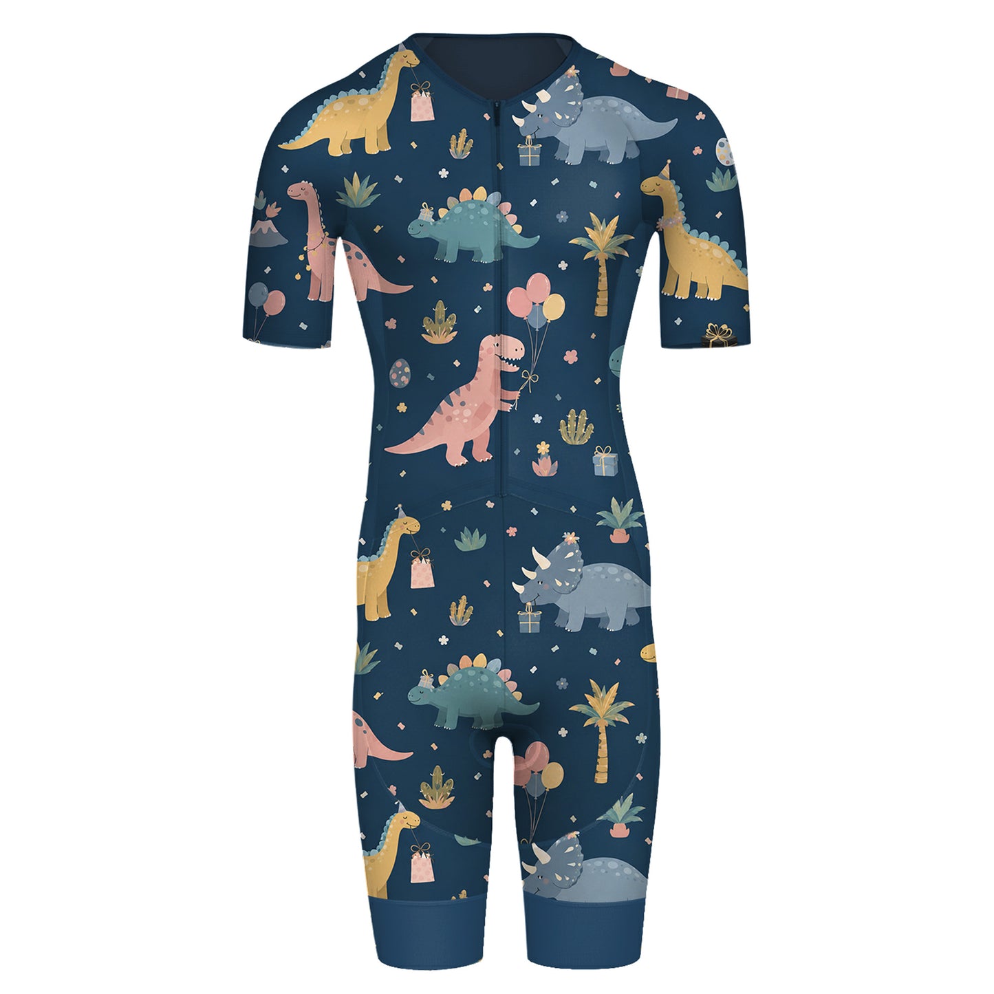 Dinosaur Pattern Men's Triathlon Suit