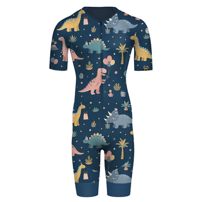 Dinosaur Pattern Men's Triathlon Suit