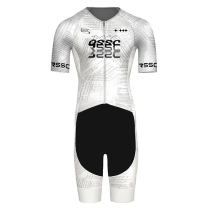 White Velocity Men's Triathlon Suit