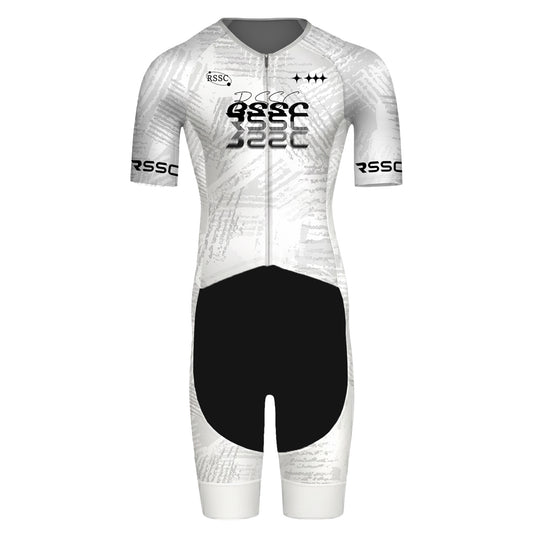White Velocity Men's Triathlon Suit