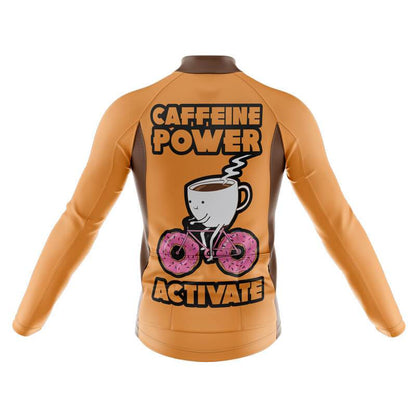 Caffeine Power Activate Men's Long Sleeve Cycling Jersey