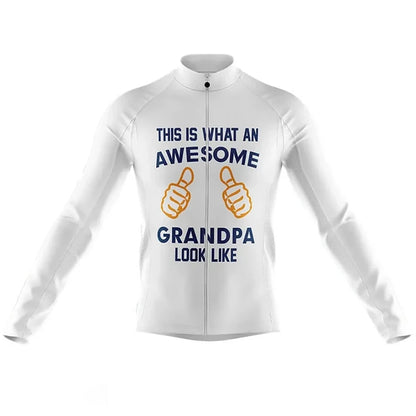 Ensemble de cyclisme à manches longues pour homme Awesome Grandpa