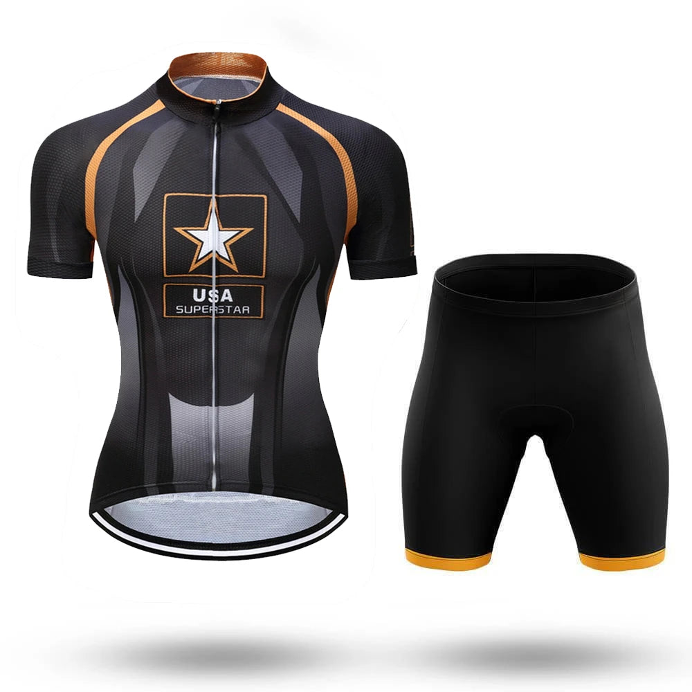 USA Army Theme Women or Men's Short Sleeve Cycling Kit | Rsscsports