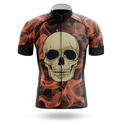 Skull In Flames Cycling Men's Short Sleeve Cycling Kit | Rsscsports