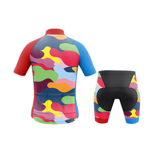 Conjunto de ciclismo de manga corta para niño Happy Palette