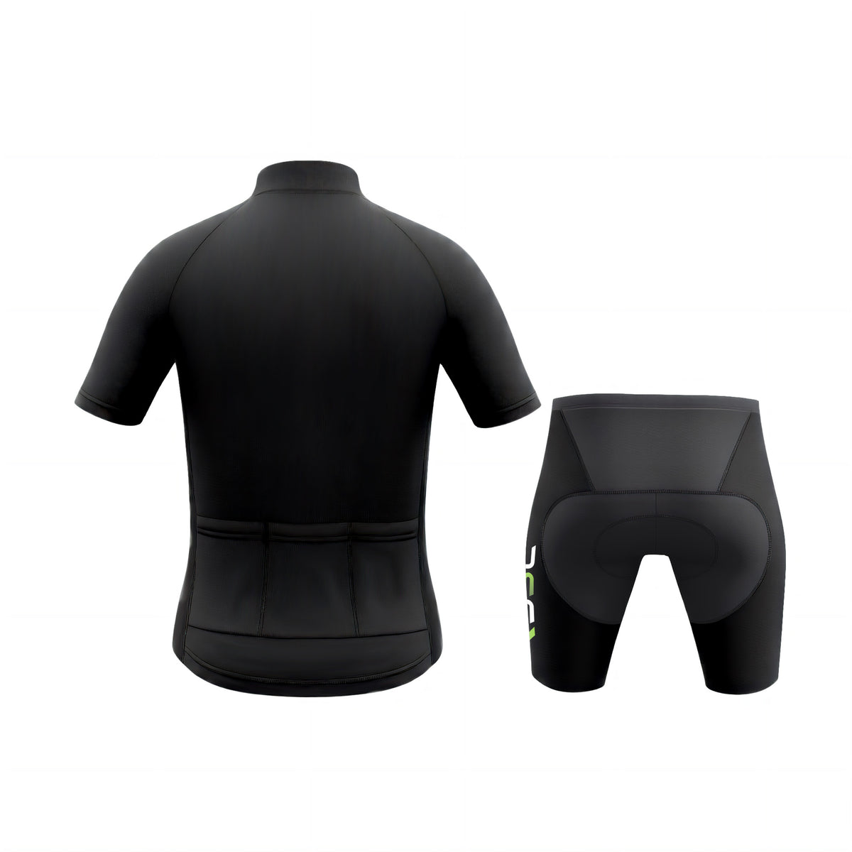 Schwarzes Kurzarm-Radtrikot-Set „RSSC“ für Kinder