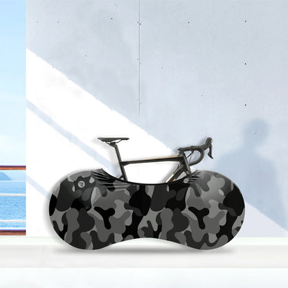 Gray Camo Bicycle Wheels Cover