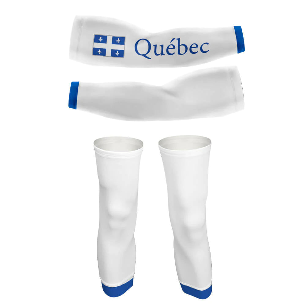 Quebec Flag Arm And Leg Sleeves