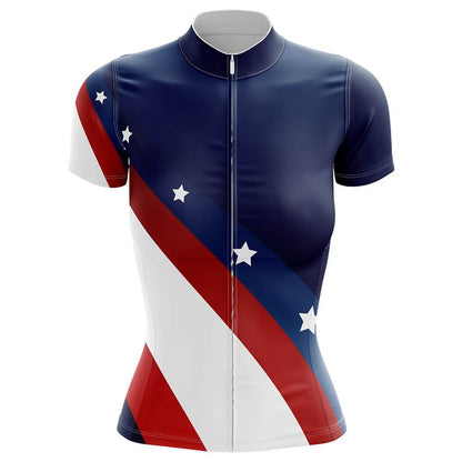 USA Flag Women's Short Sleeve Cycling Kit