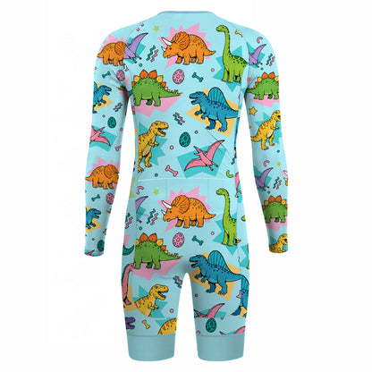 Dinosaur Men's Long Sleeve Triathlon Suit