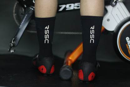 Chaussettes de cyclisme respirantes unisexes réfléchissantes