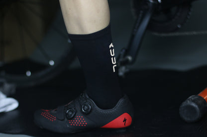 Chaussettes de cyclisme respirantes unisexes réfléchissantes