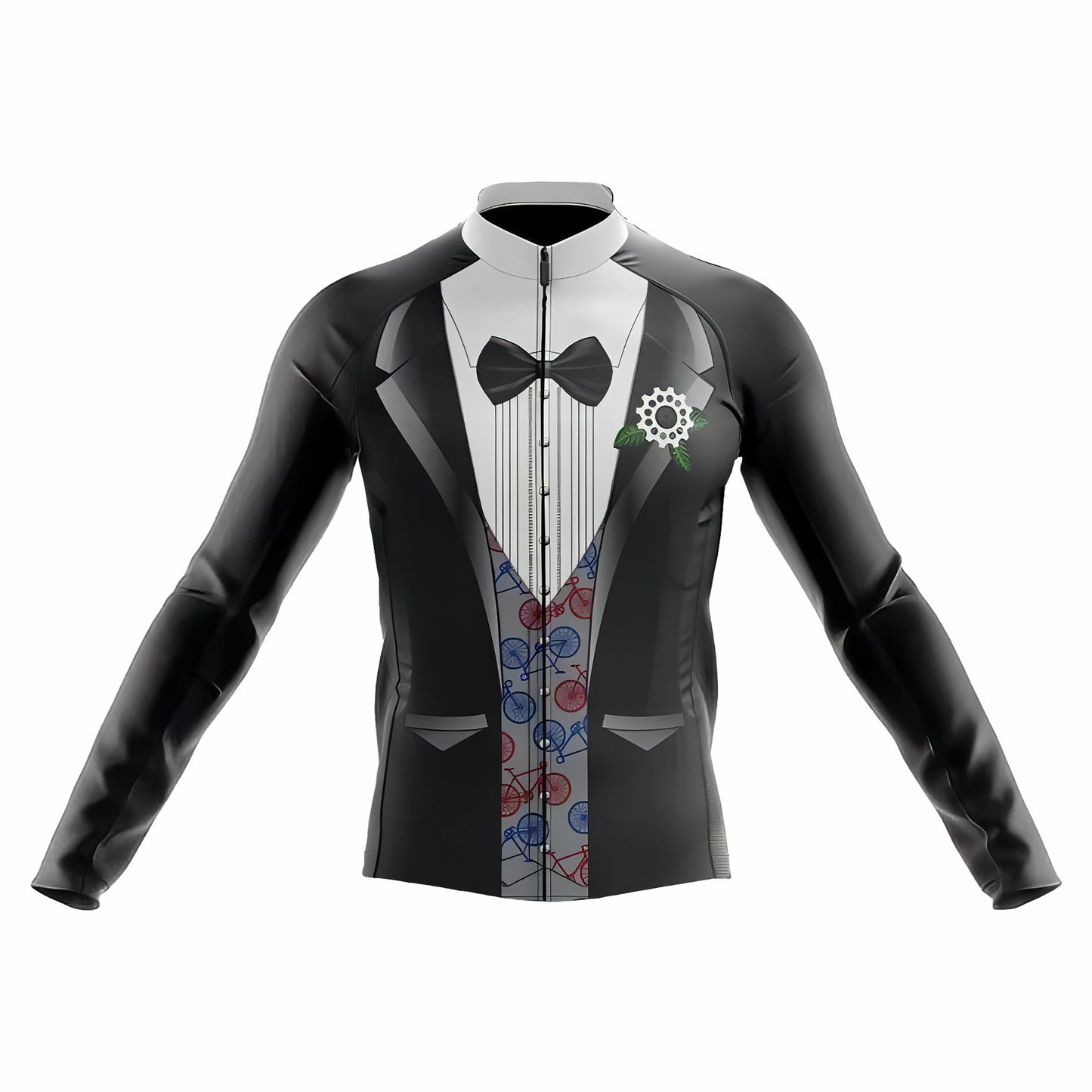 Tuxedo Men's Long Sleeve Cycling Kit