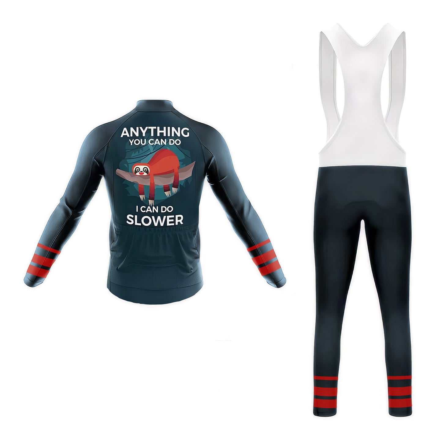 Sloth Can Do Slower Men's Long Sleeve Cycling Kit