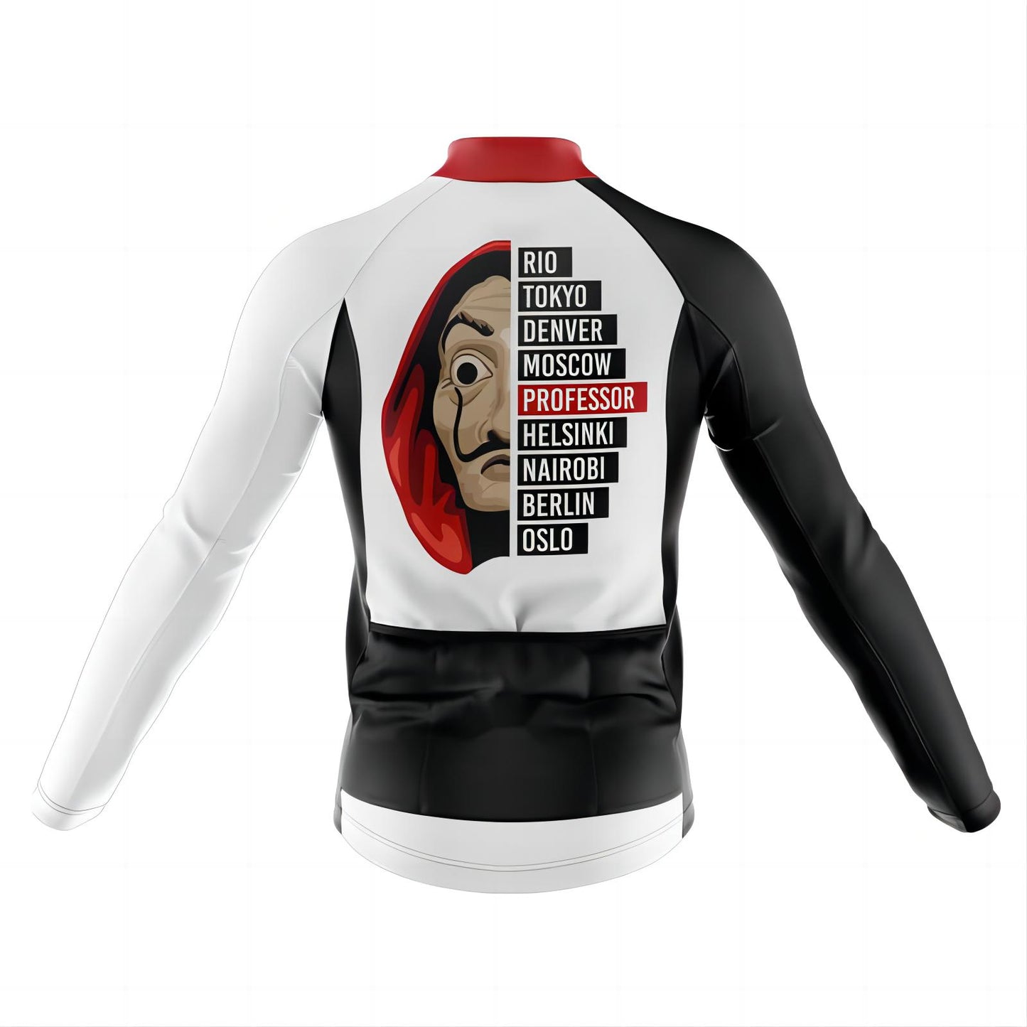 Casa De Papel  Men's Long Sleeve Cycling Jersey