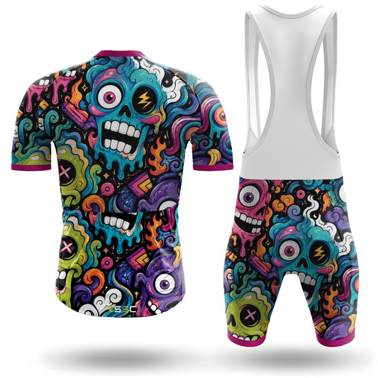 Alien Creatures Multicolor Men's Short Sleeve Cycling Kit
