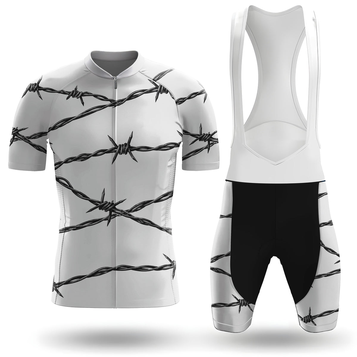 Kurzarm-Radtrikot für Herren „Belgian Surrealismus“