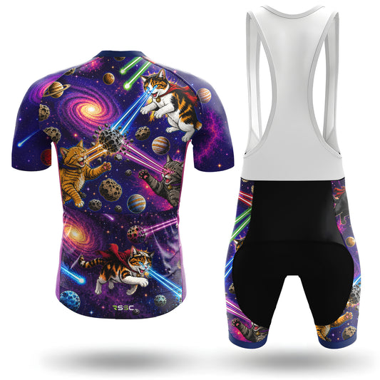 Conjunto de ciclismo de manga corta para hombre «Gatos superhéroes»