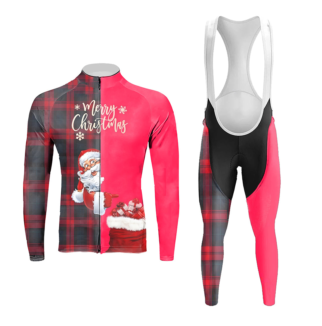 Santa Claus Men's Long Sleeve Cycling Kit