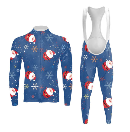 Christmas Cartoon Pictures Men's Long Sleeve Cycling Kit